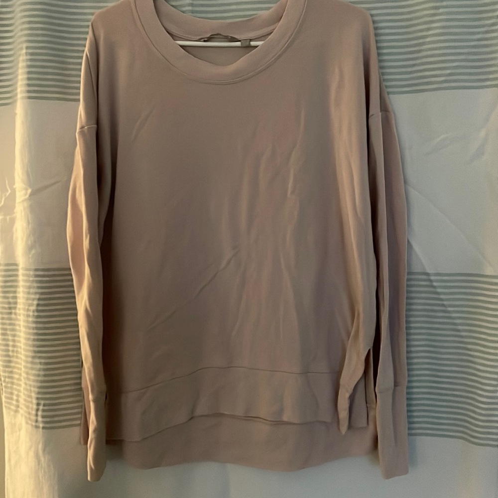 Athleta size large light pink pullover